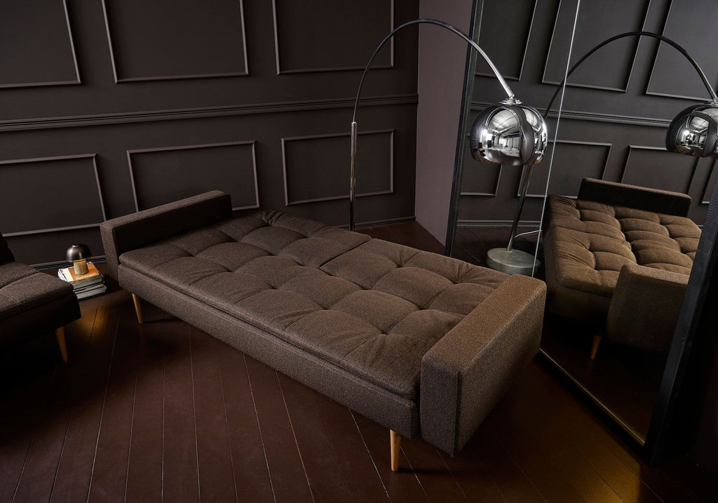 Divanetto letto una piazza e mezza Dublexo con braccioli