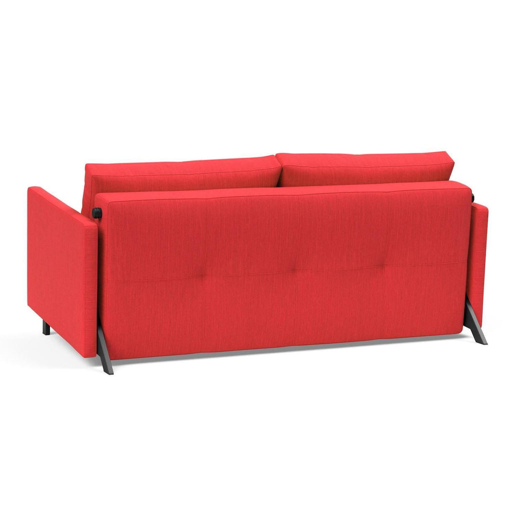 Divano letto con braccioli Cubed Arm 160 - 511 Elegance Red