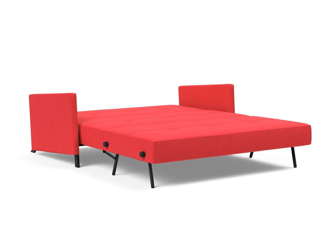 Divano letto con braccioli Cubed Arm 160 - 511 Elegance Red
