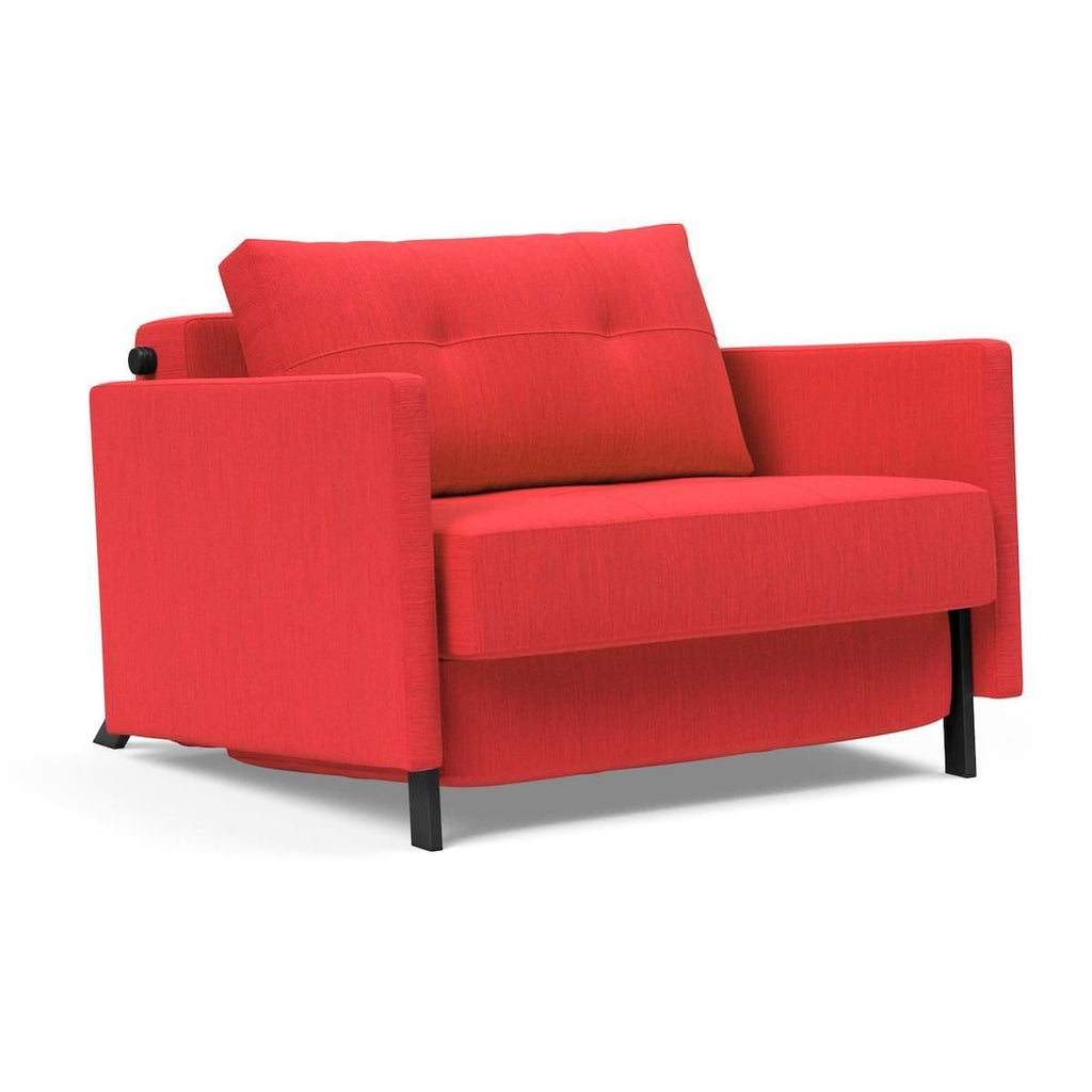 Poltrona letto con braccioli Cubed Arm 90 - 511 Elegance Red