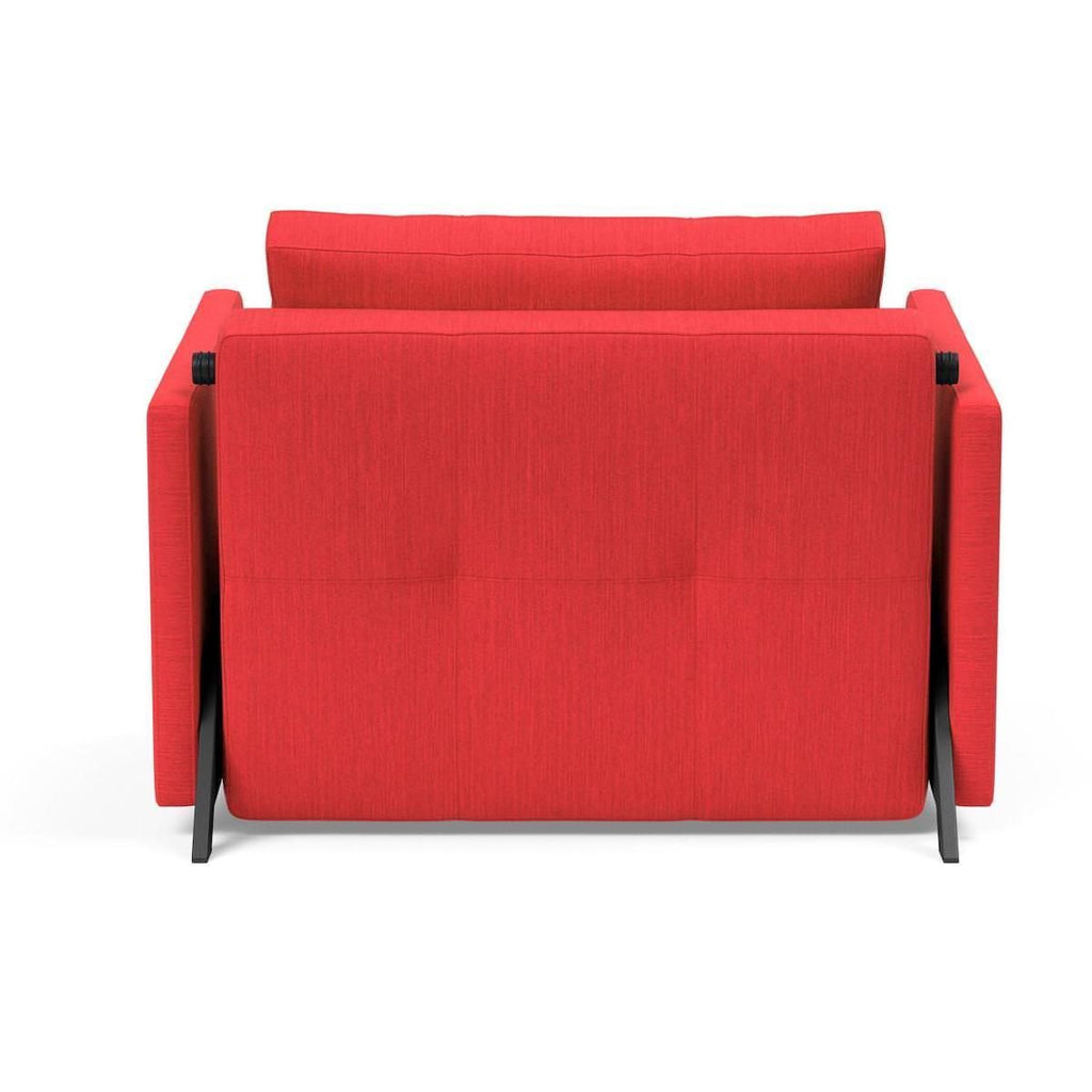 Poltrona letto con braccioli Cubed Arm 90 - 511 Elegance Red