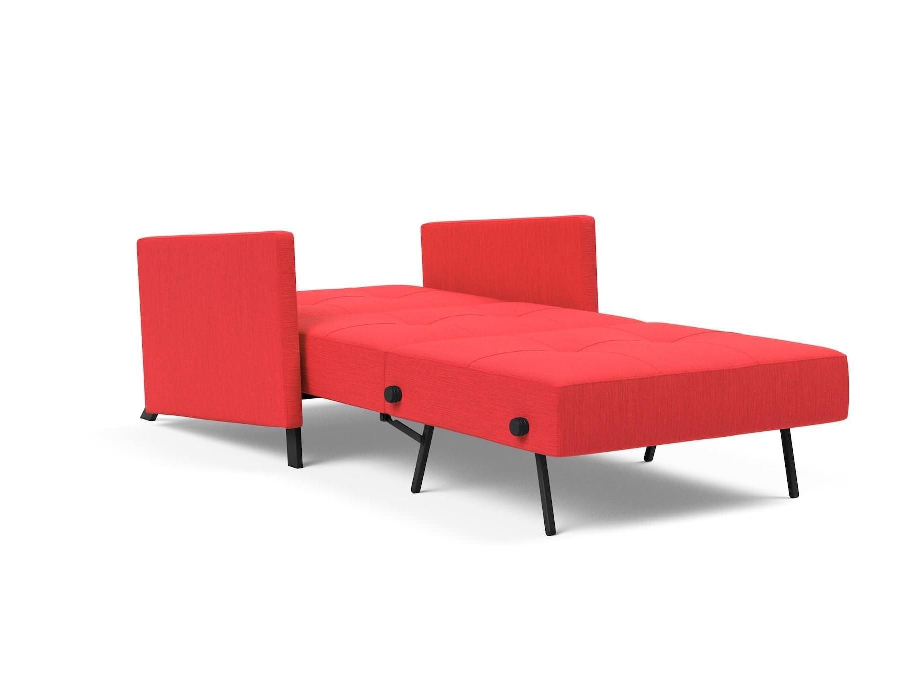 Poltrona letto con braccioli Cubed Arm 90 - 511 Elegance Red