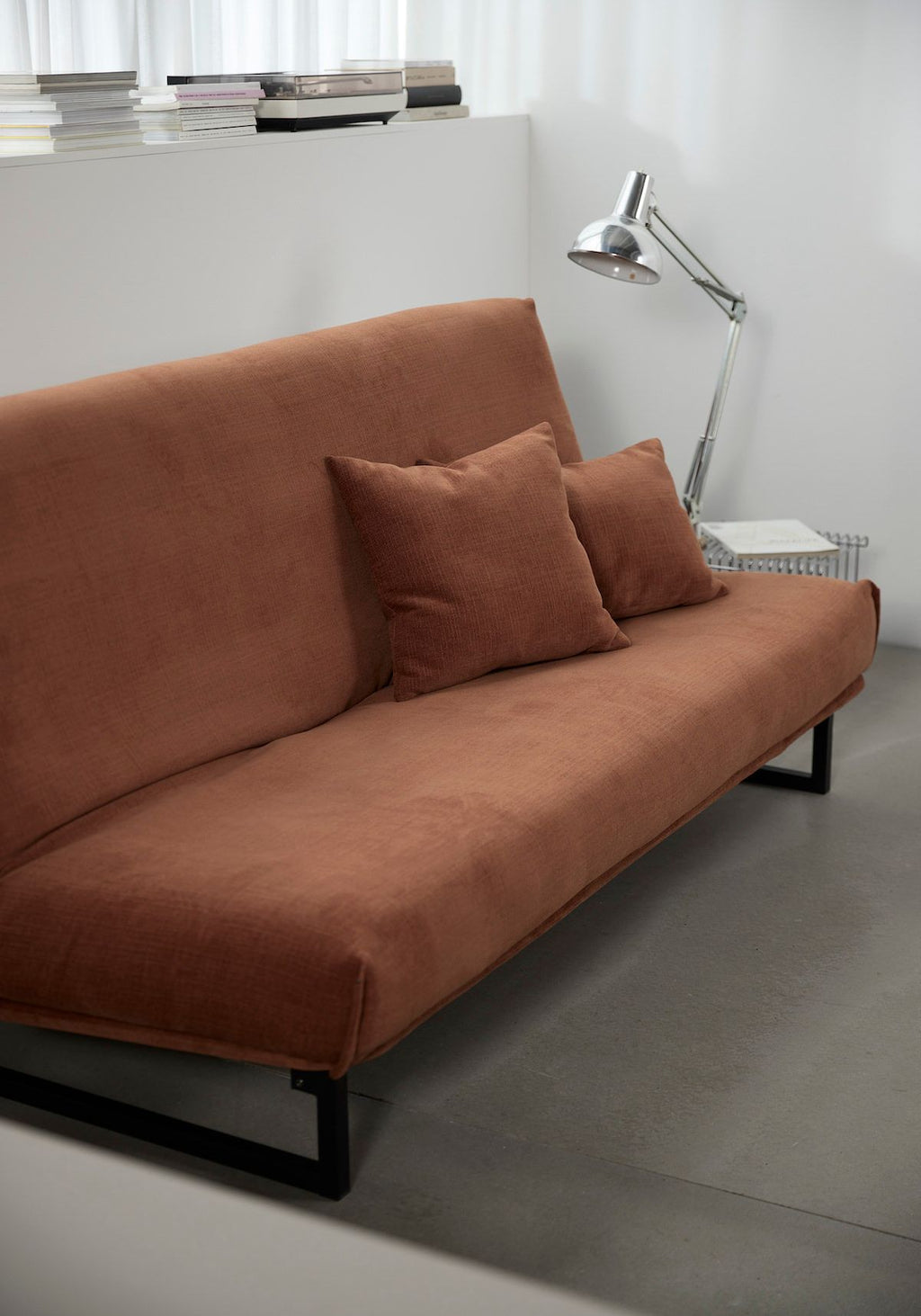 Divano letto matrimoniale sfoderabile Fraction 140 - 412 Esina Rust Orange