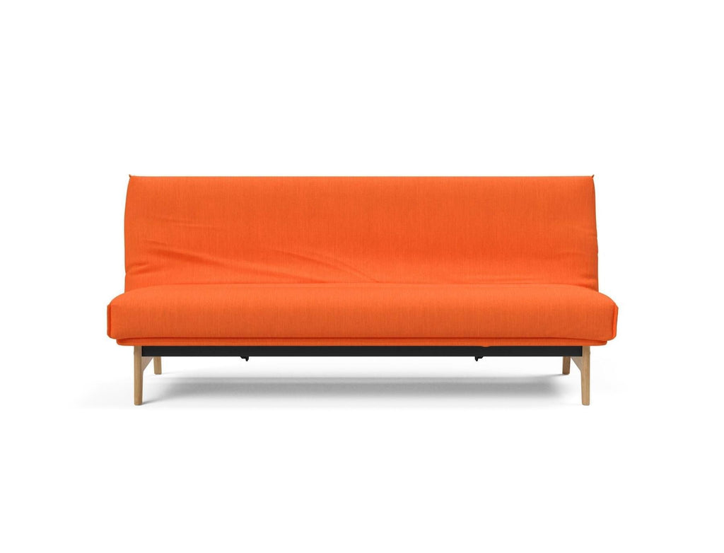 Divano letto sfoderabile una piazza e mezza Aslak 120 - 510 Elegance Orange