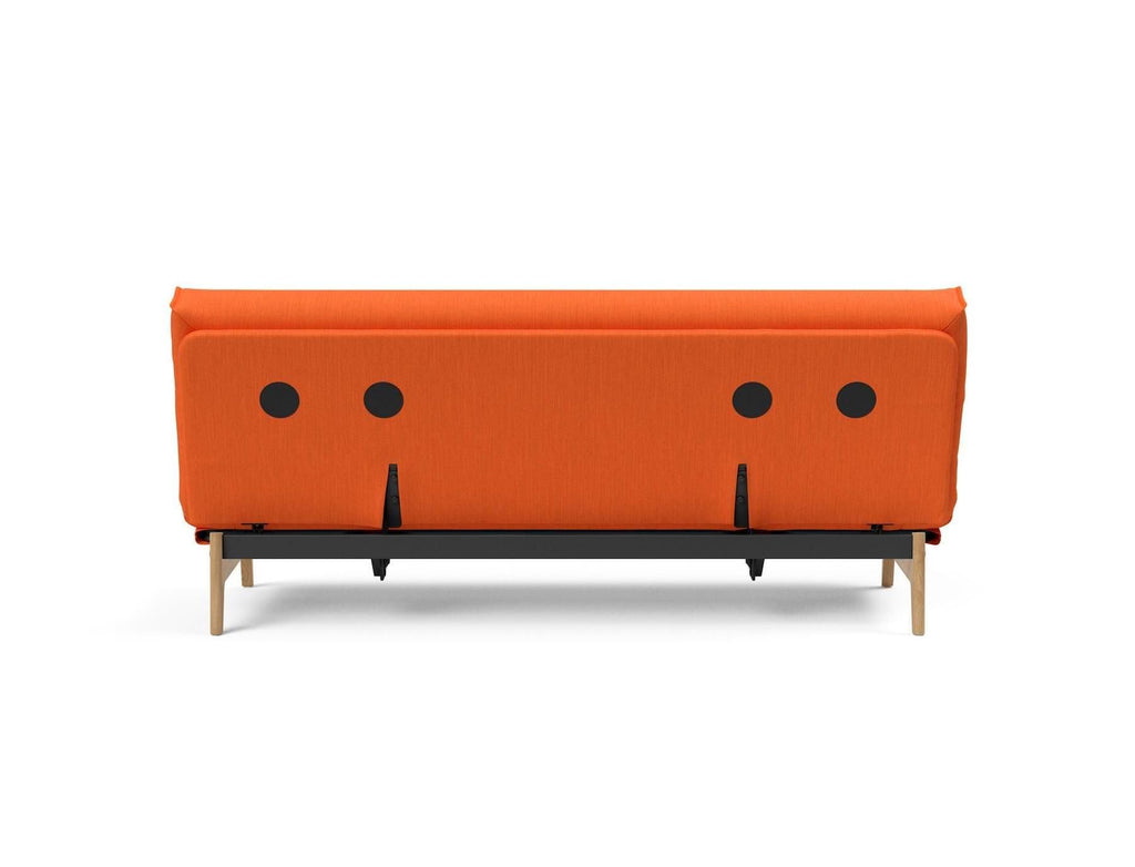 Divano letto sfoderabile una piazza e mezza Aslak 120 - 510 Elegance Orange