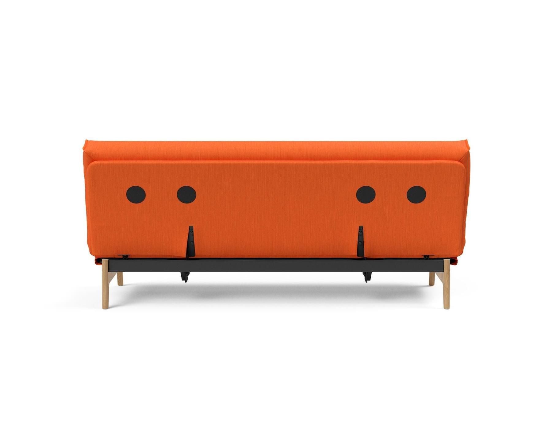 Divano letto sfoderabile una piazza e mezza Aslak 120 - 510 Elegance Orange