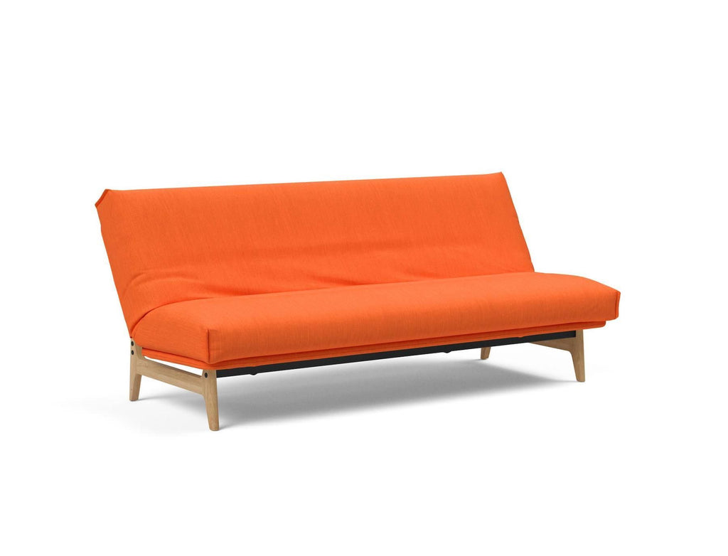 Divano letto sfoderabile una piazza e mezza Aslak 120 - 510 Elegance Orange