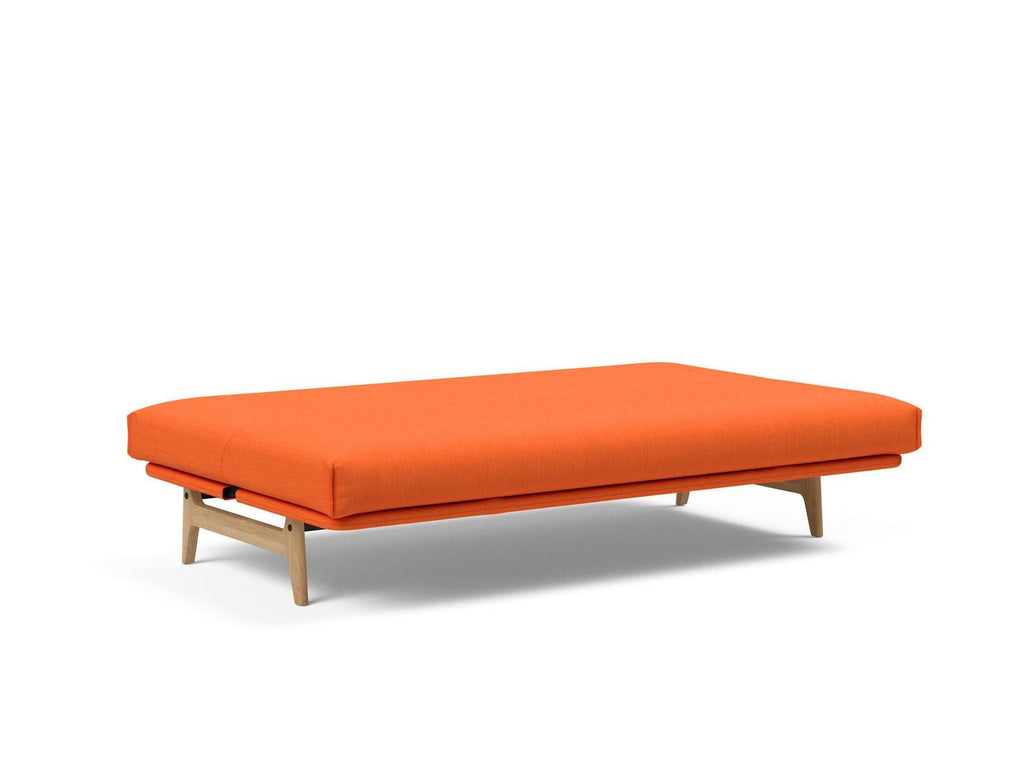 Divano letto sfoderabile una piazza e mezza Aslak 120 - 510 Elegance Orange