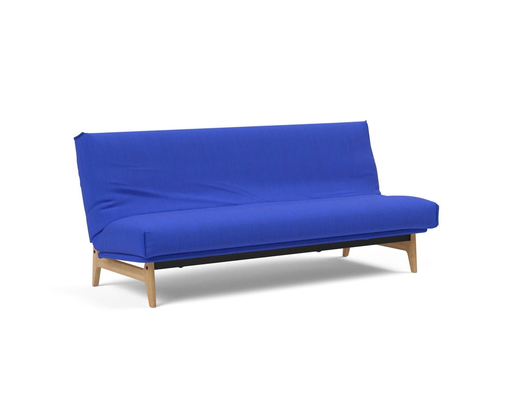 Divano letto sfoderabile una piazza e mezza Aslak 120 - 512 Elegance Ultramarine