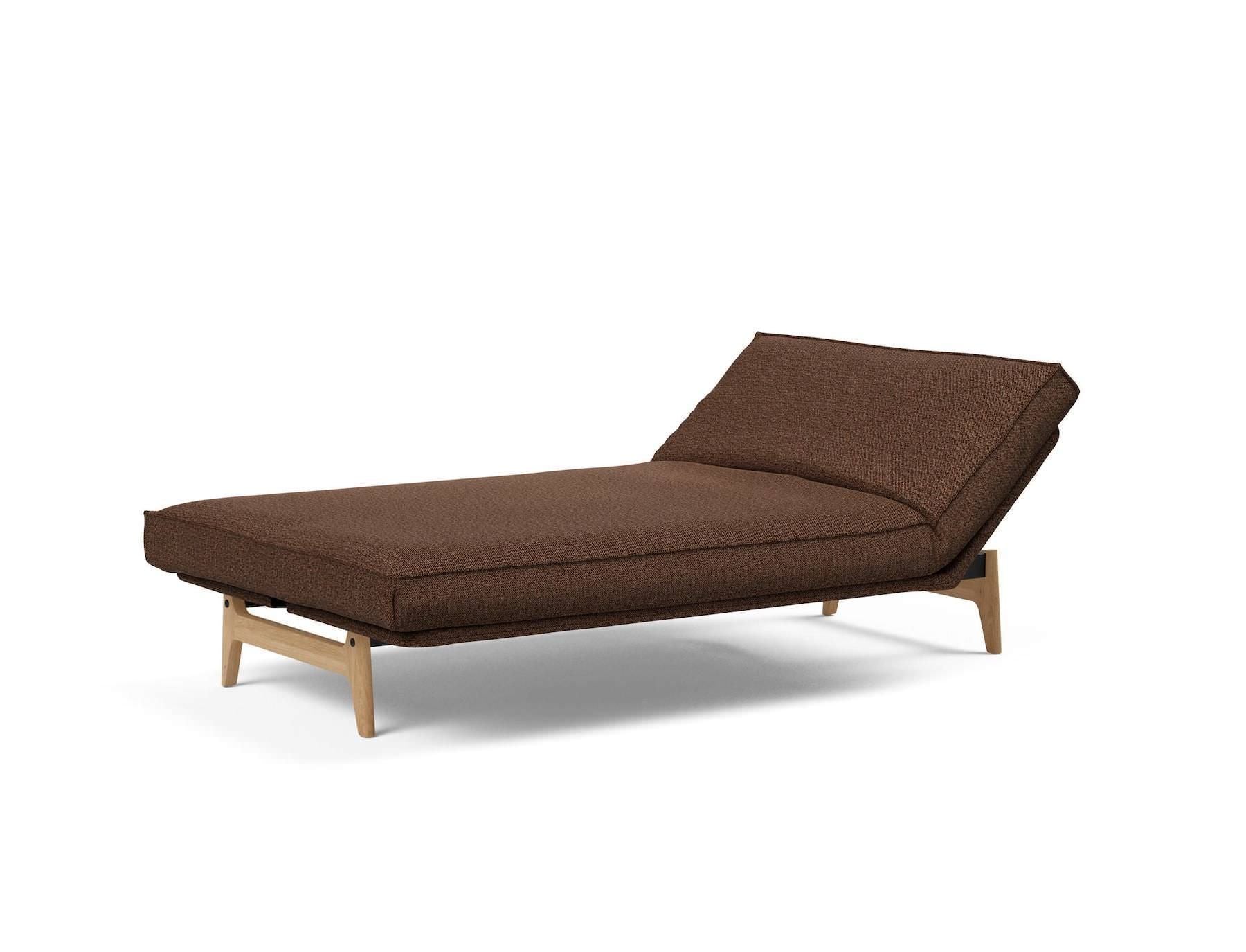 Divano letto sfoderabile una piazza e mezza Aslak 120 - 359 Taura Cappuccino