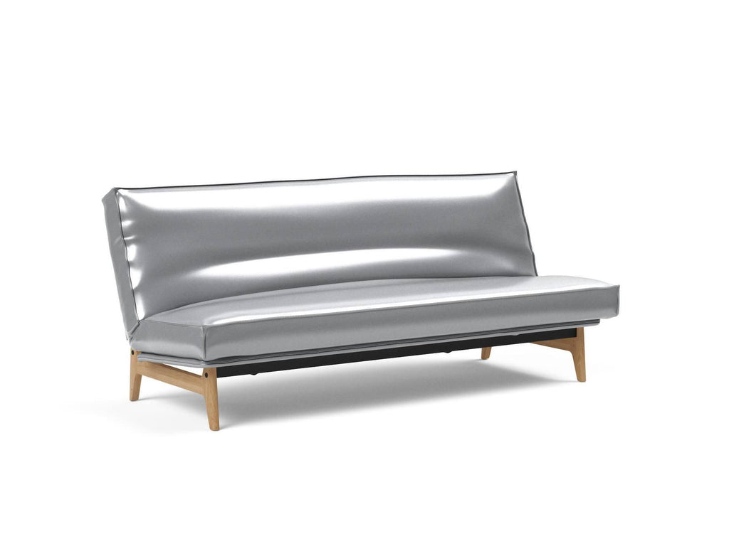 Divano letto sfoderabile una piazza e mezza Aslak 120 - 688 Silvershine