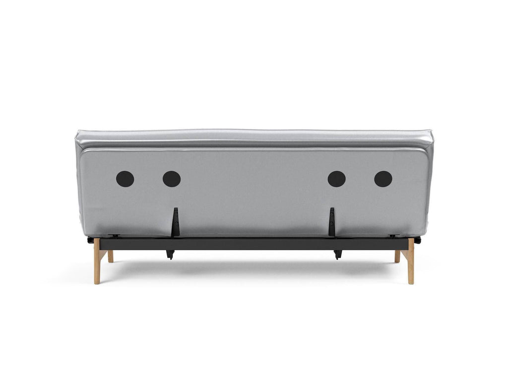 Divano letto sfoderabile una piazza e mezza Aslak 120 - 688 Silvershine