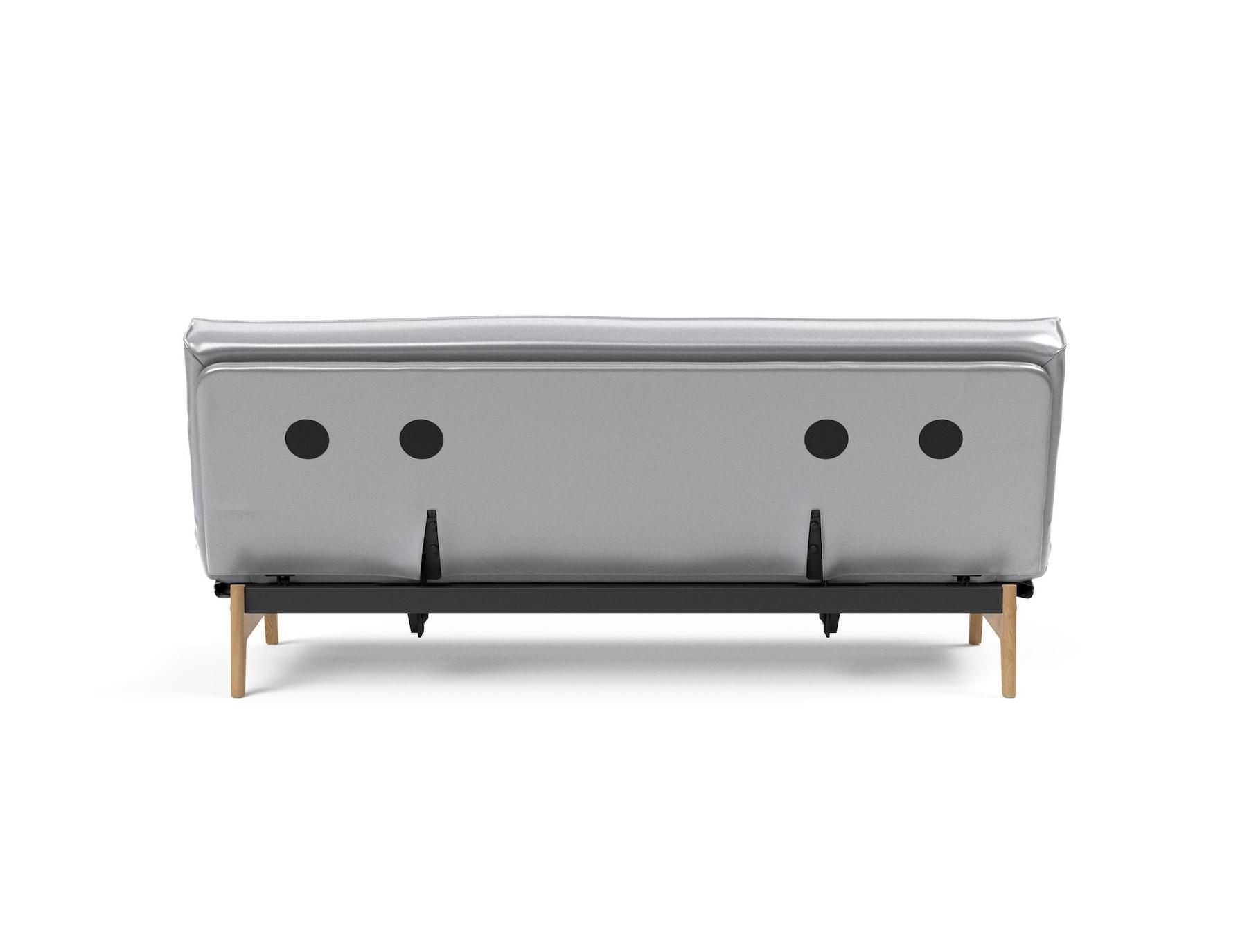 Divano letto sfoderabile una piazza e mezza Aslak 120 - 688 Silvershine