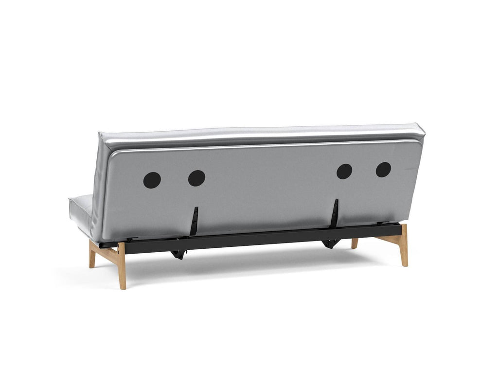 Divano letto sfoderabile una piazza e mezza Aslak 120 - 688 Silvershine