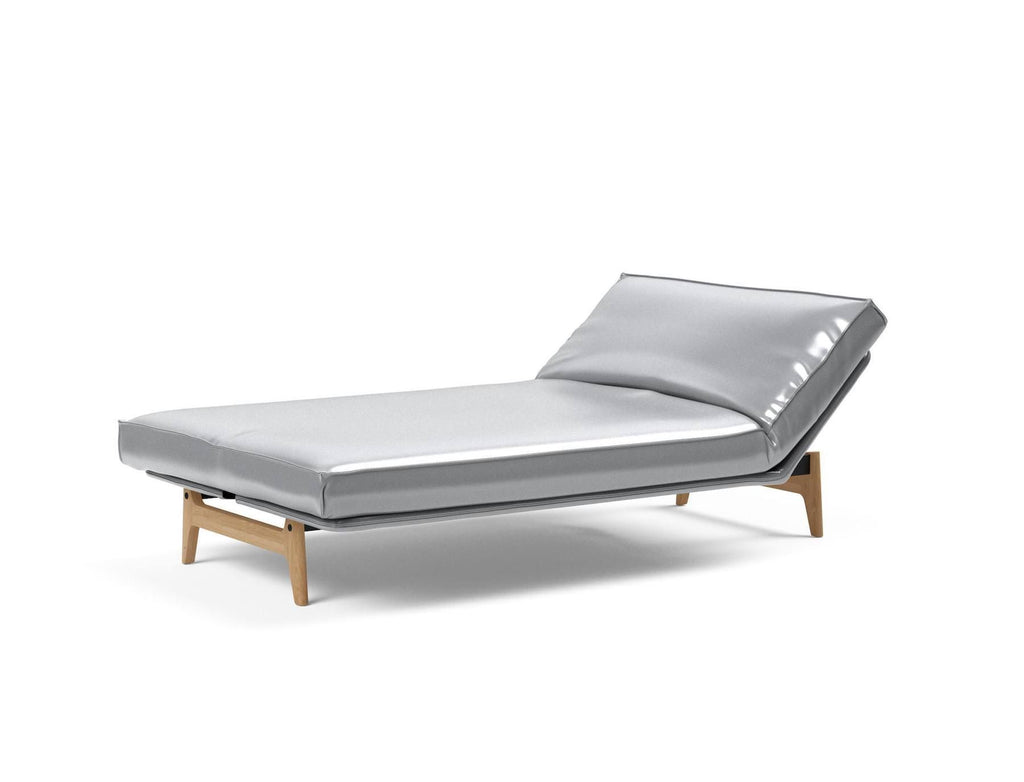 Divano letto sfoderabile una piazza e mezza Aslak 120 - 688 Silvershine