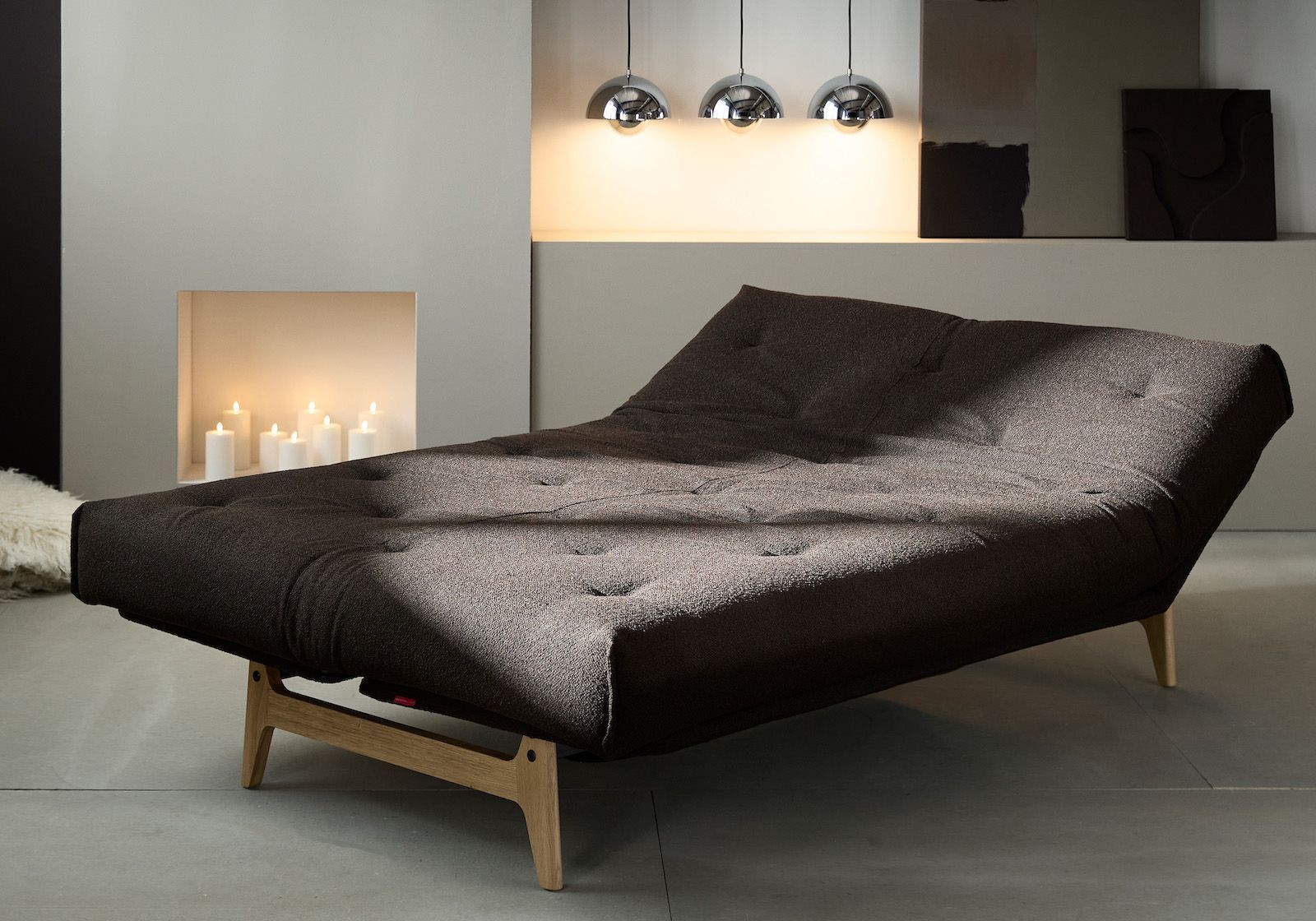 Divano letto matrimoniale Aslak regolabile inclinabile