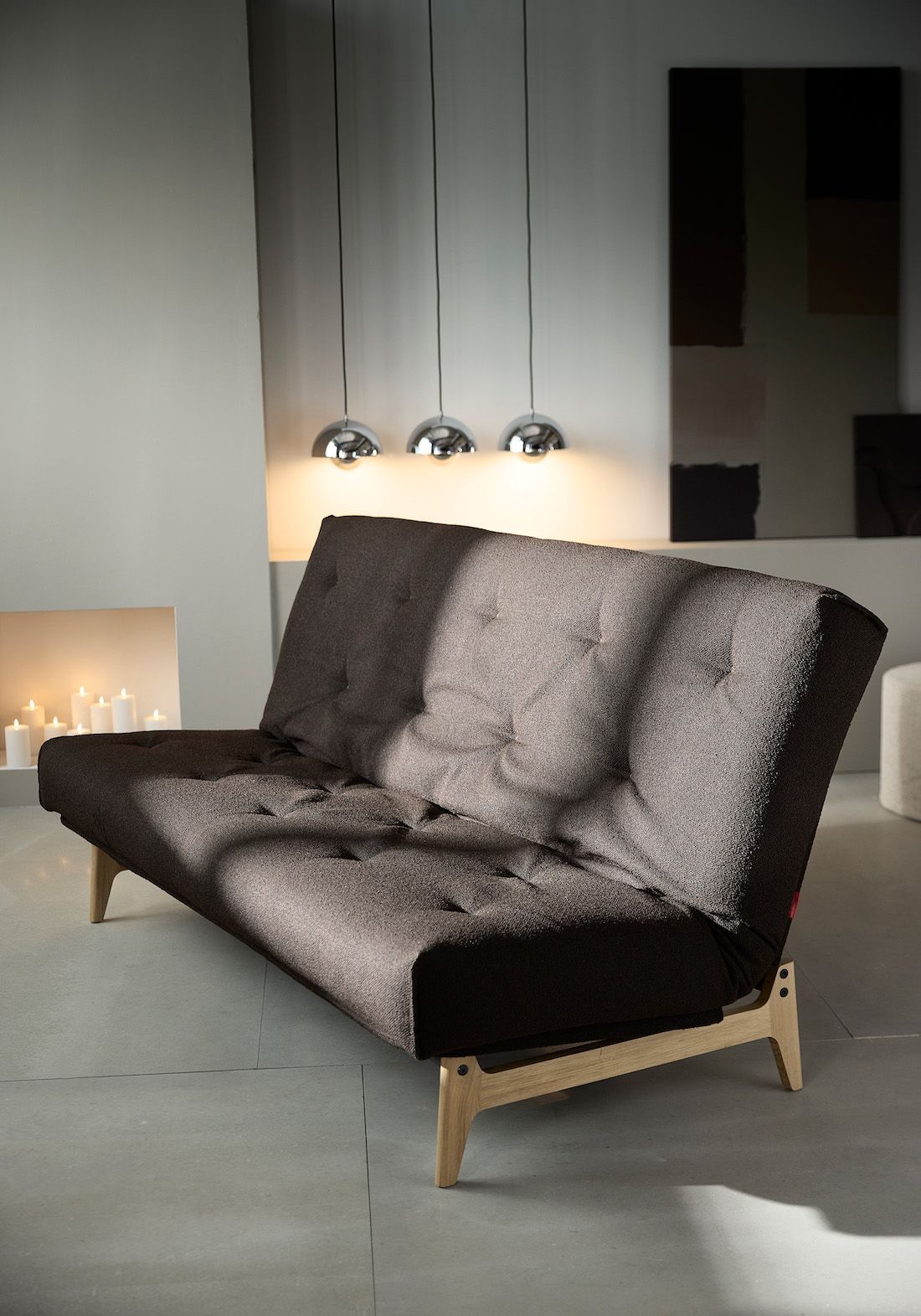 Divano letto matrimoniale Aslak regolabile inclinabile