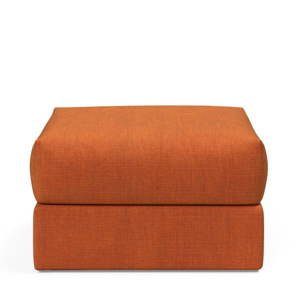 Pouf imbottito con contenitore salvaspazio Cornila