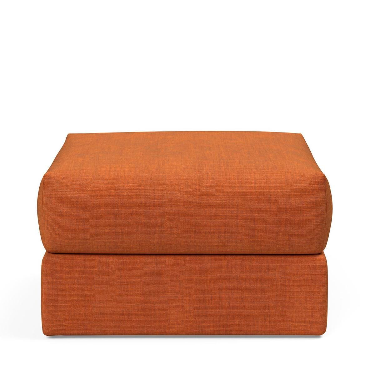 Pouf imbottito con contenitore salvaspazio Cornila