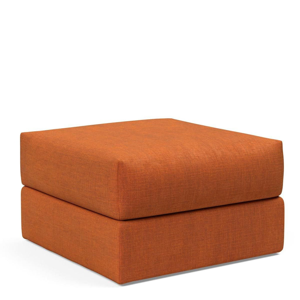 Pouf imbottito con contenitore salvaspazio Cornila