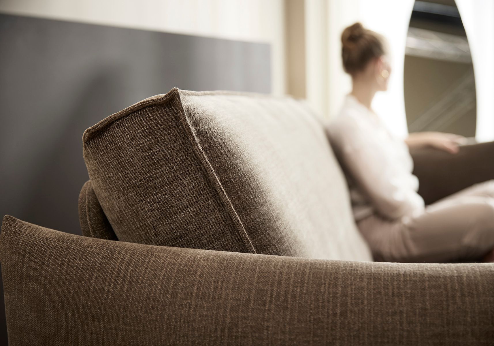 Divano letto a 2 posti sfoderabile Junus - 411 Esina Cedar Brown