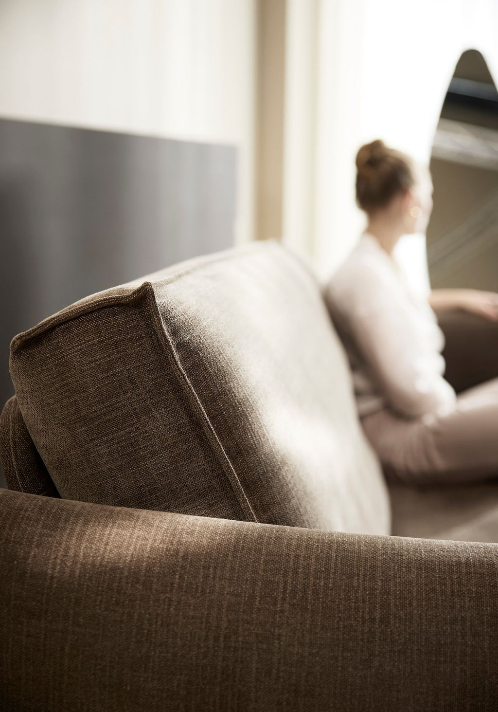 Divano letto a 2 posti sfoderabile Junus - 411 Esina Cedar Brown