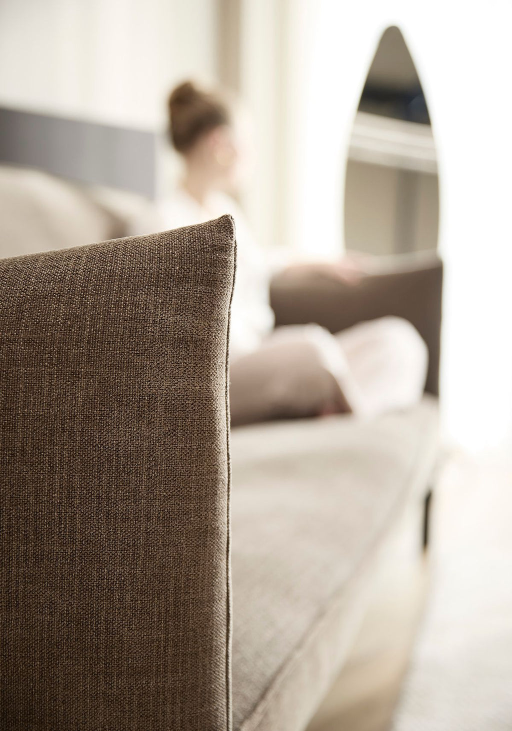 Divano letto a 2 posti sfoderabile Junus - 411 Esina Cedar Brown