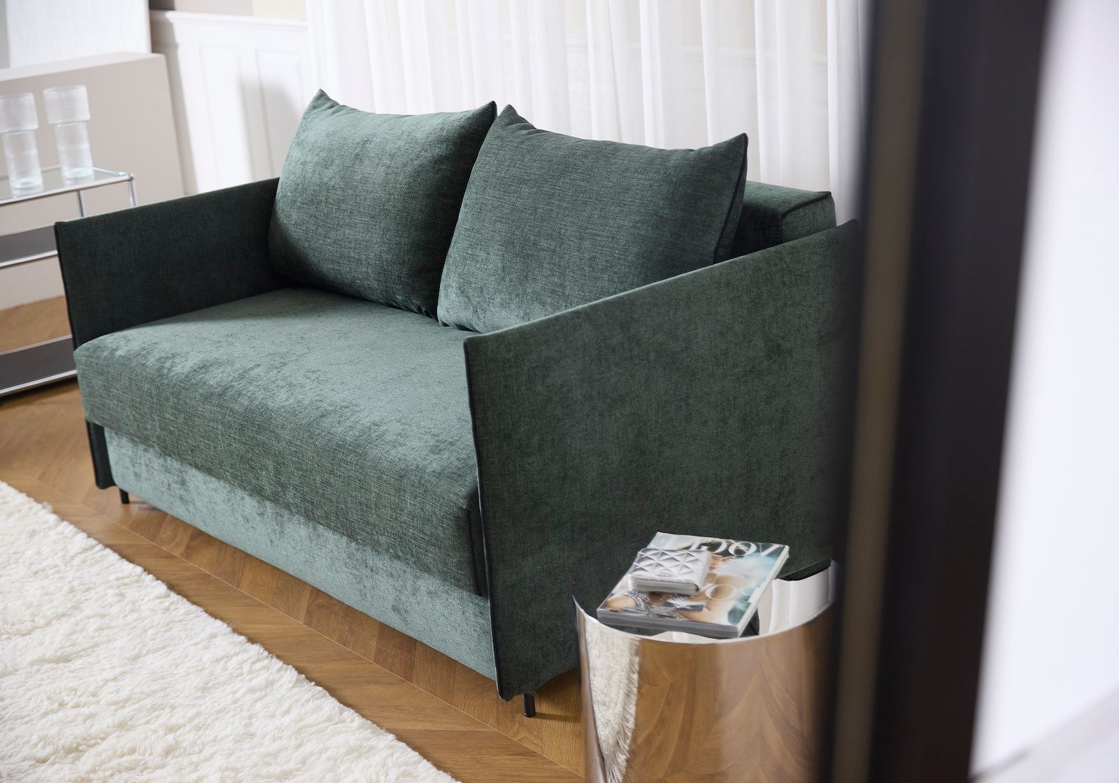 Divano letto 2 posti Luoma - 281 Avella Pine green