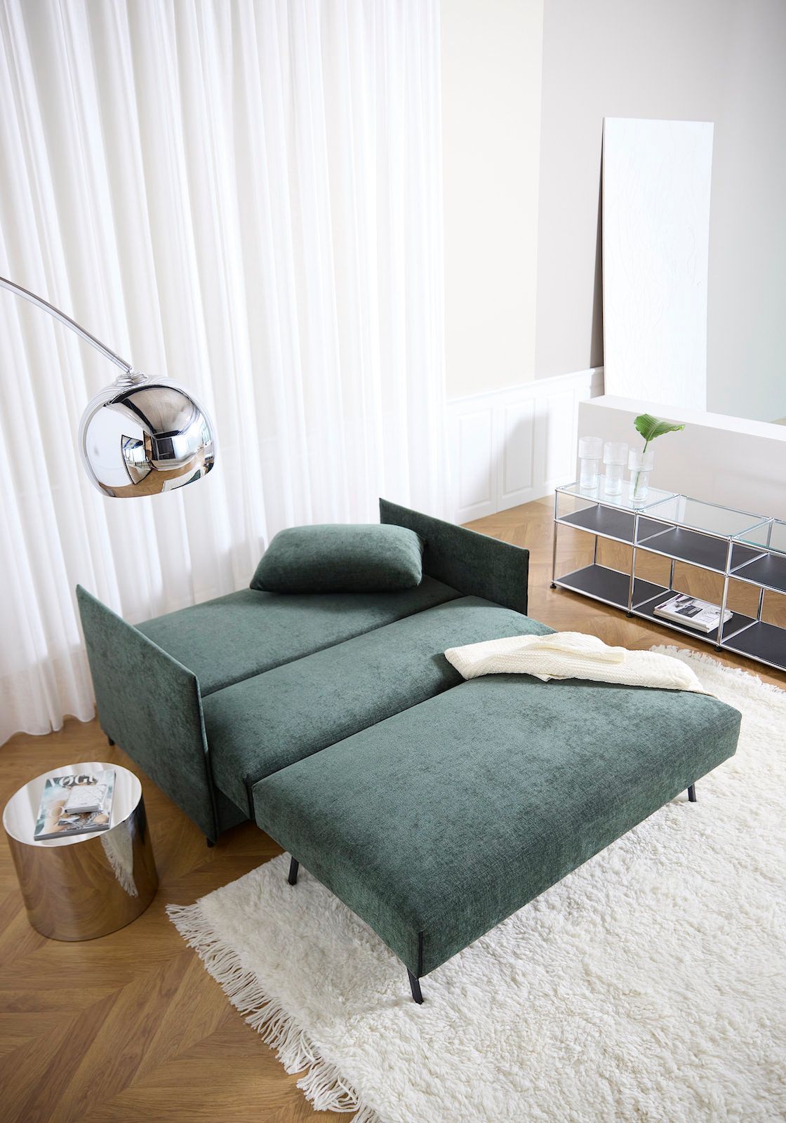 Divano letto 2 posti Luoma - 281 Avella Pine green