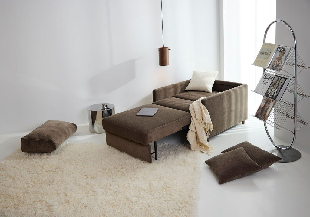 Poltrona letto con braccioli Neah Slim - 411 Esina Cedar Brown