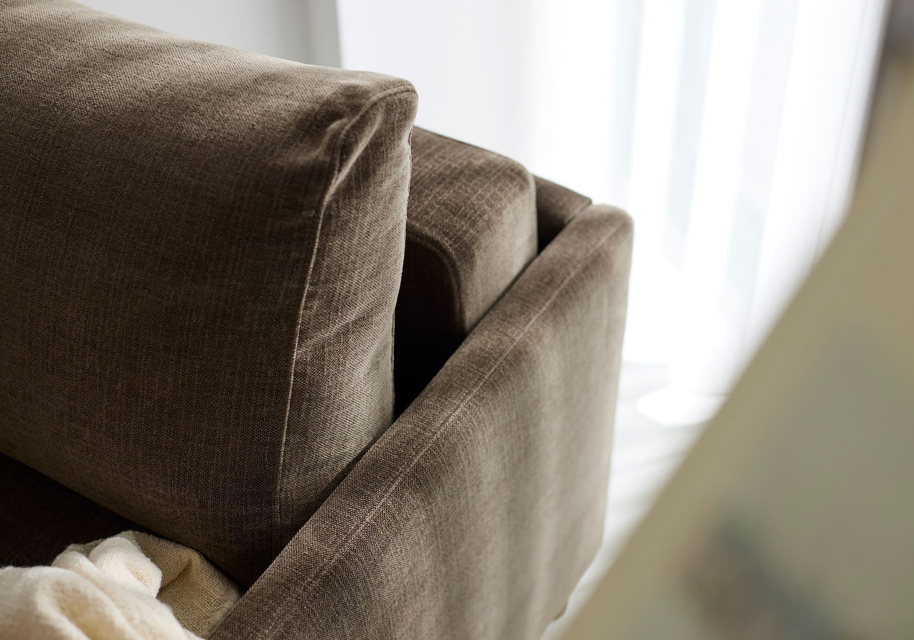 Poltrona letto con braccioli Neah Slim - 411 Esina Cedar Brown