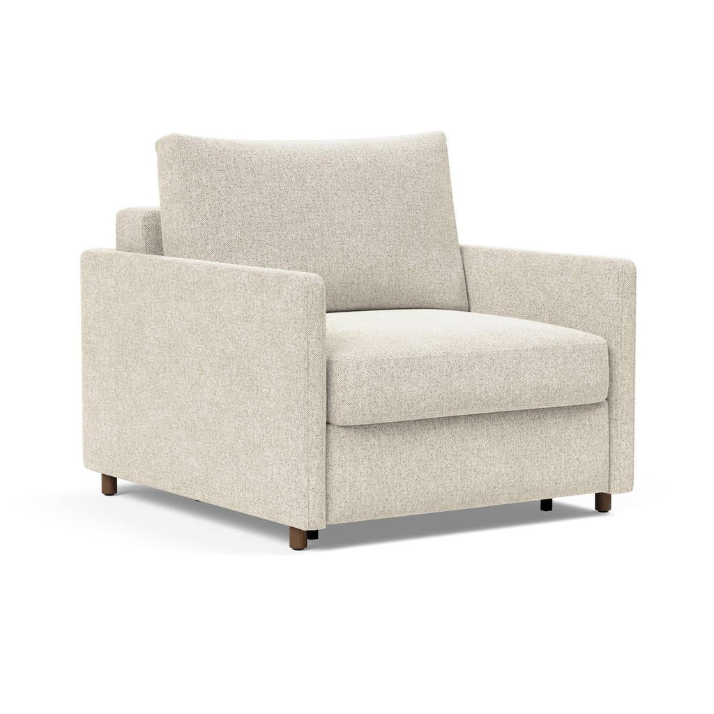 Poltrona letto con braccioli Neah Slim - 357 Taura Off White