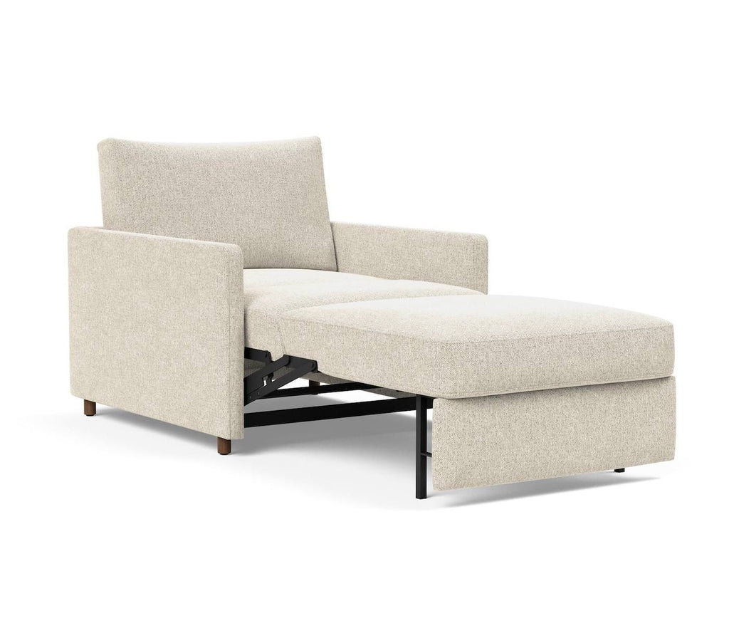 Poltrona letto con braccioli Neah Slim - 357 Taura Off White