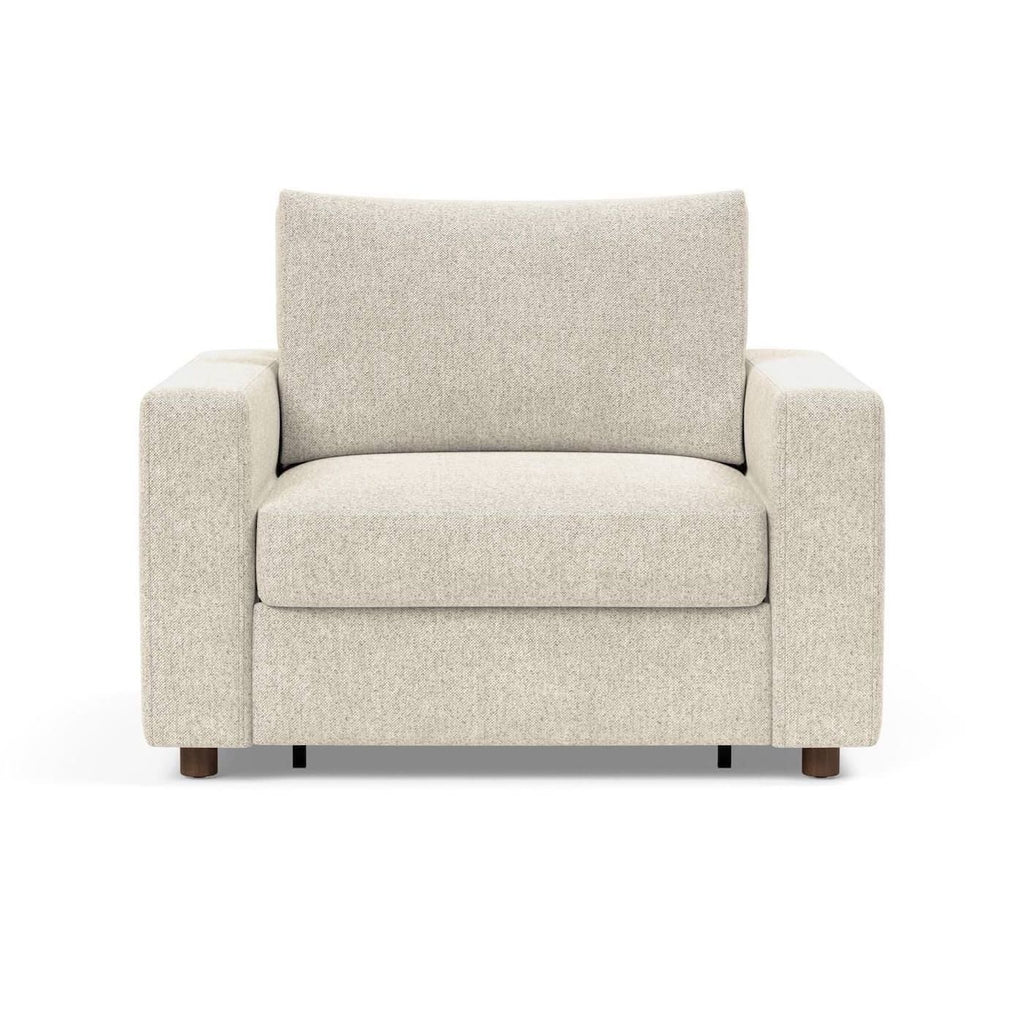 Poltrona letto con braccioli imbottiti Neah - 357 Taura Off White