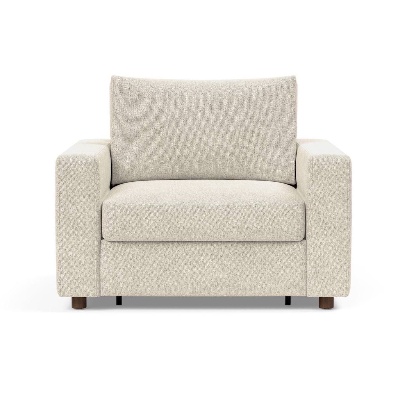 Poltrona letto con braccioli imbottiti Neah - 357 Taura Off White