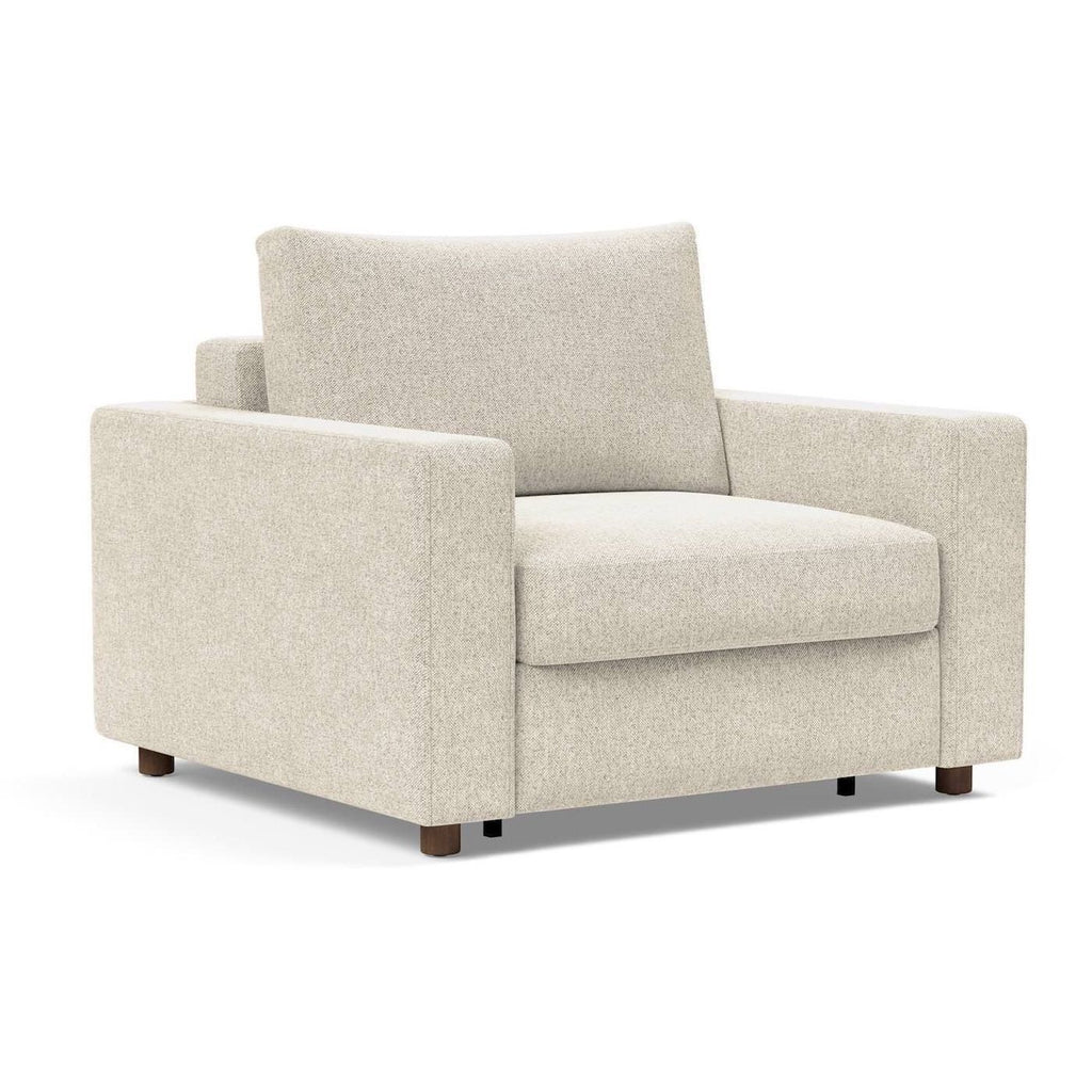 Poltrona letto con braccioli imbottiti Neah - 357 Taura Off White