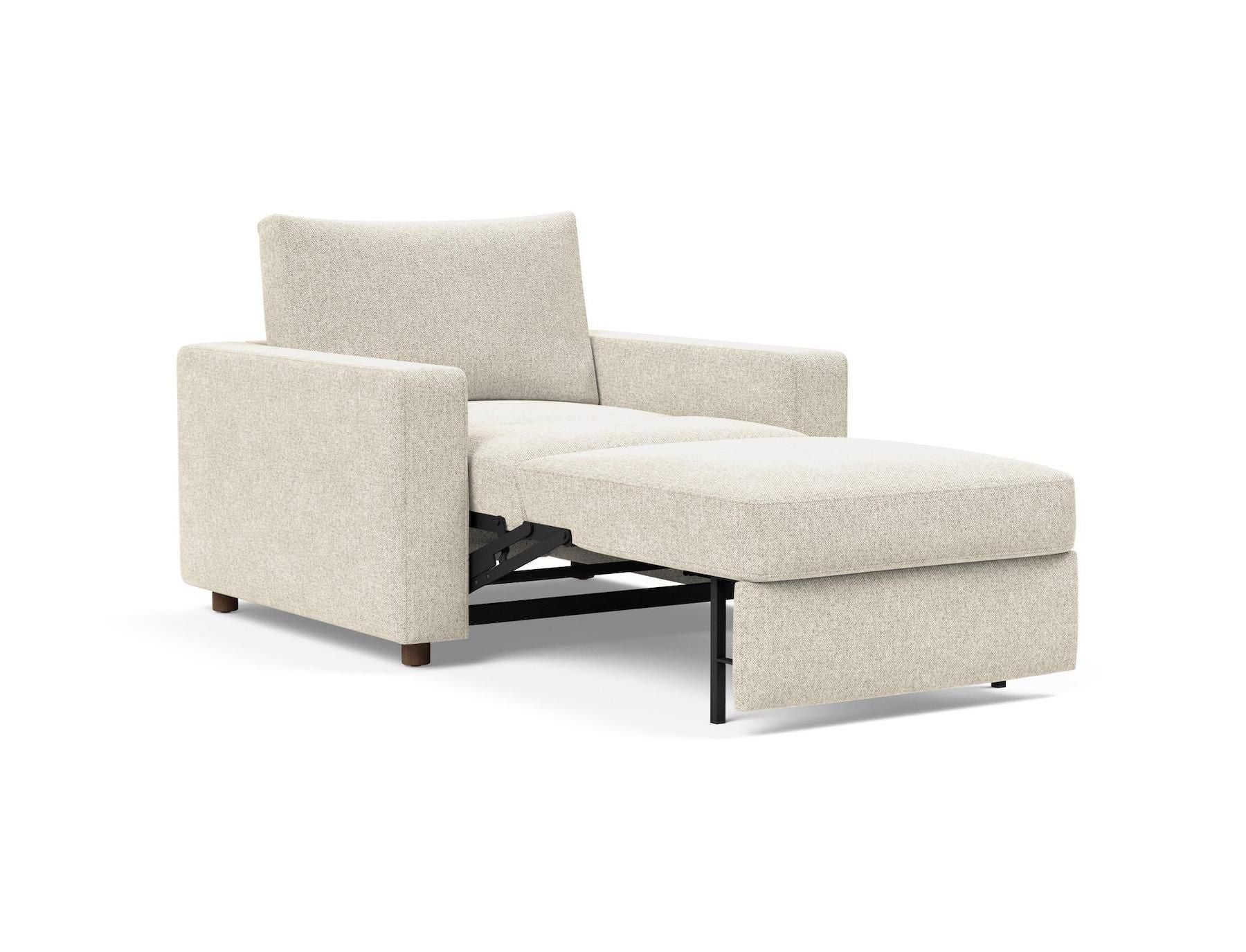 Poltrona letto con braccioli imbottiti Neah - 357 Taura Off White