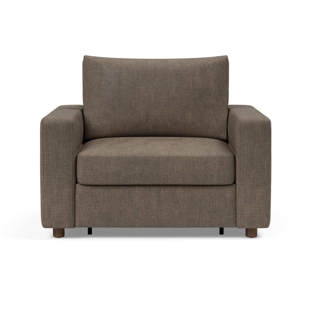 Poltrona letto con braccioli imbottiti Neah - 411 Esina Cedar Brown