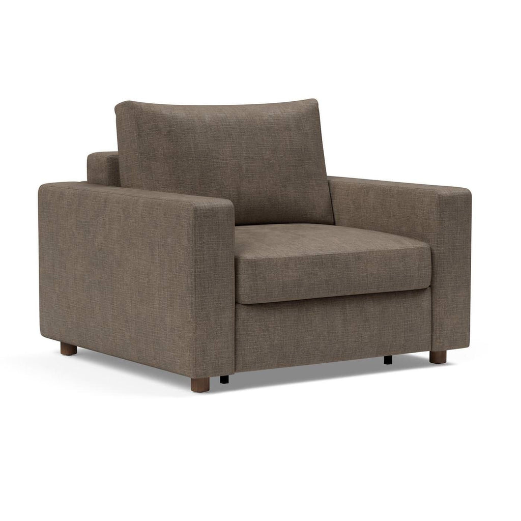 Poltrona letto con braccioli imbottiti Neah - 411 Esina Cedar Brown