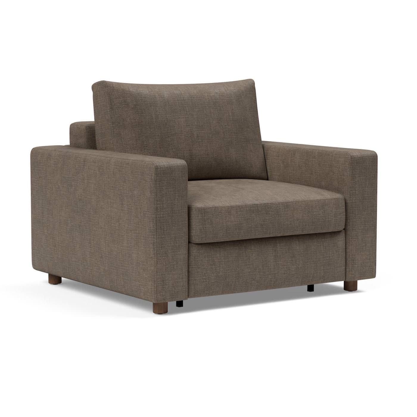 Poltrona letto con braccioli imbottiti Neah - 411 Esina Cedar Brown