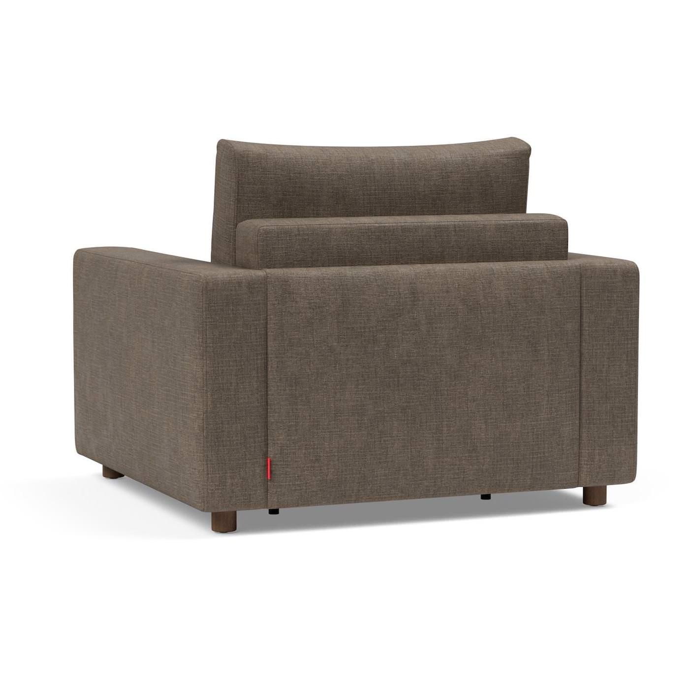 Poltrona letto con braccioli imbottiti Neah - 411 Esina Cedar Brown