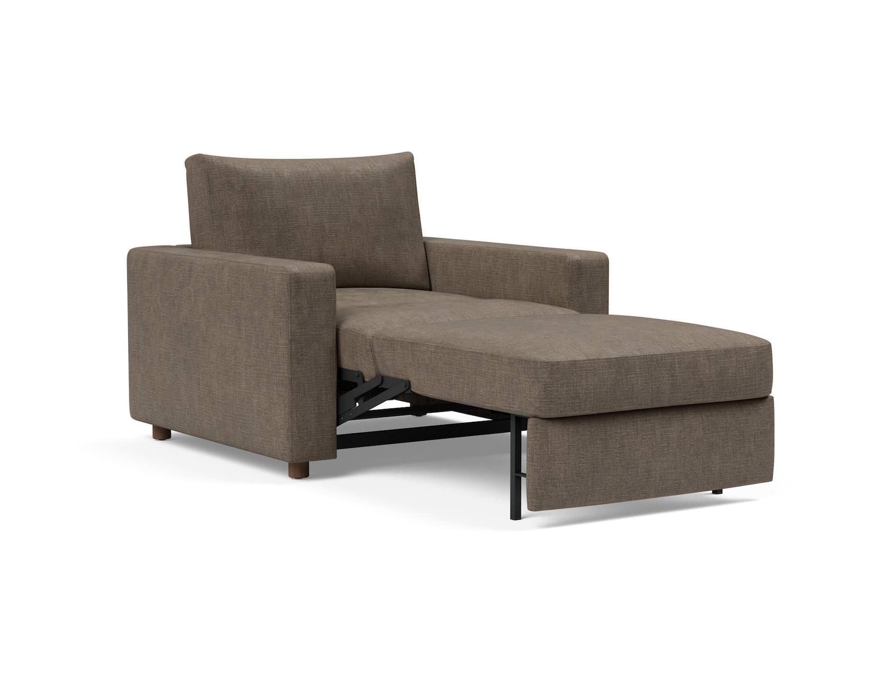 Poltrona letto con braccioli imbottiti Neah - 411 Esina Cedar Brown