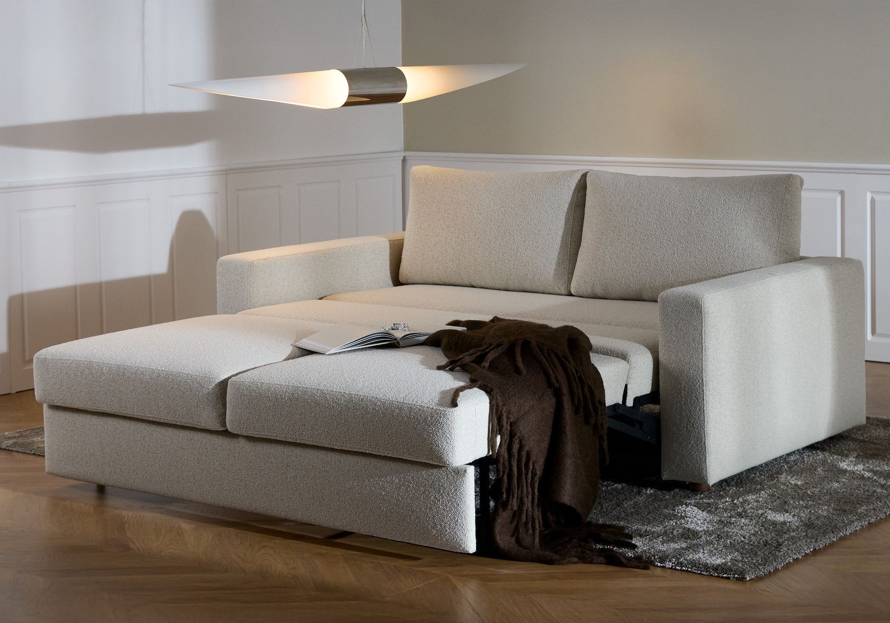 Divano letto con braccioli imbottiti Neah 140 - 357 Taura Off White