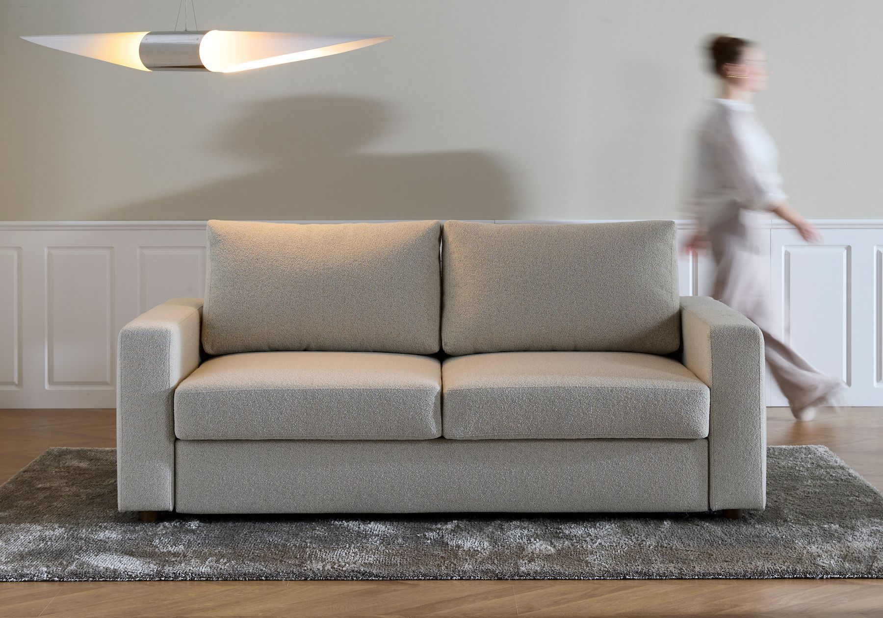 Divano letto con braccioli imbottiti Neah 140 - 357 Taura Off White