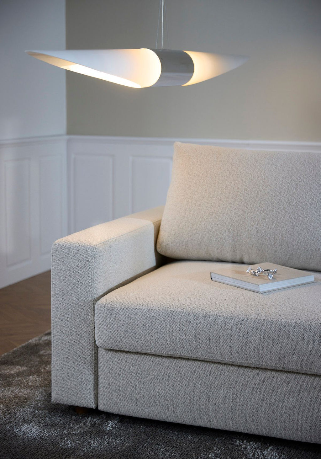 Divano letto con braccioli imbottiti Neah 140 - 357 Taura Off White