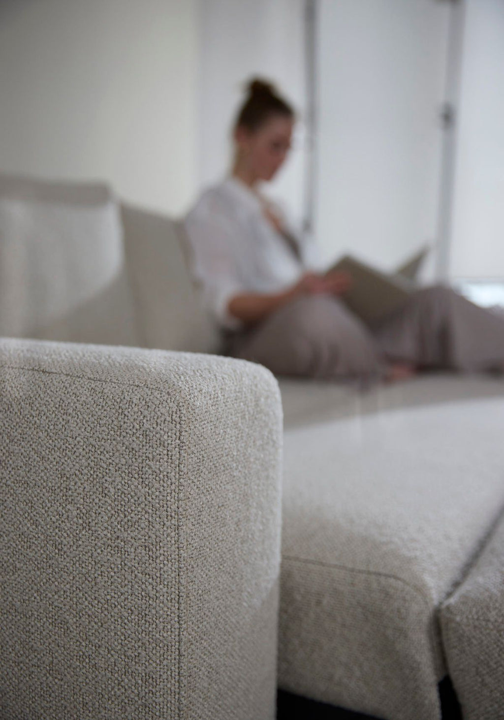 Divano letto con braccioli imbottiti Neah 140 - 357 Taura Off White