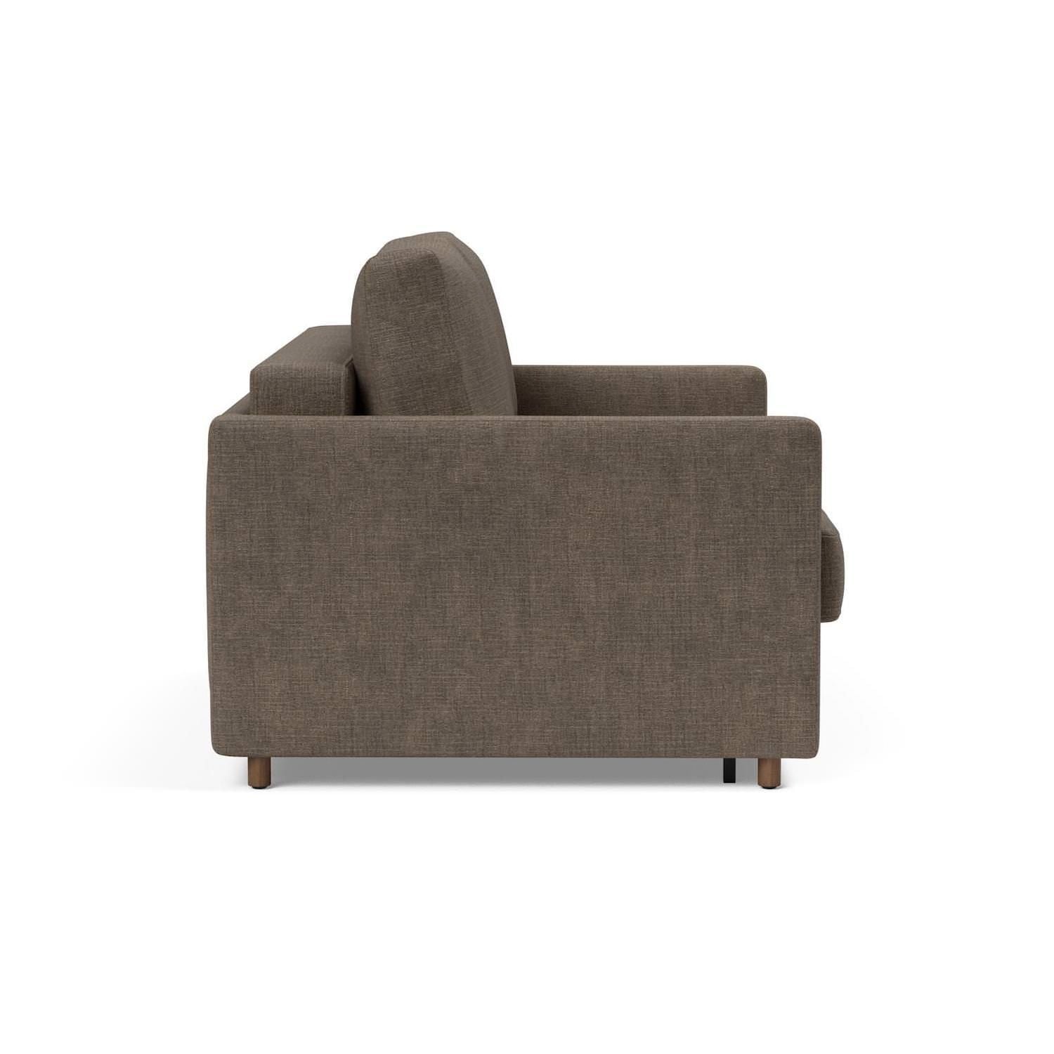 Divano letto con braccioli Neah Slim - 411 Esina Cedar Brown