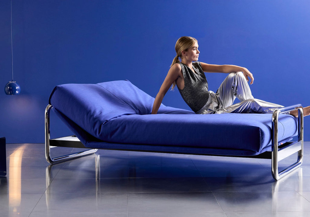 Divano letto matrimoniale sfoderabile Lomira - 512 Elegance Ultramarine