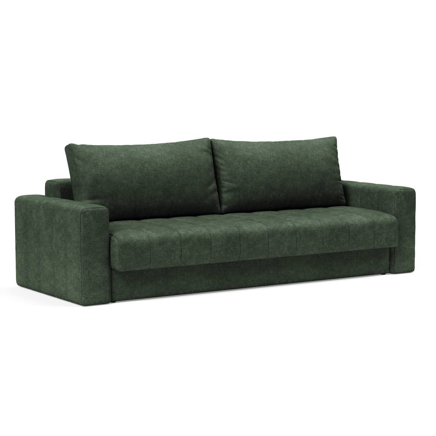 Divano letto matrimoniale con braccioli Akello Arms - 281 Avella Pine Green