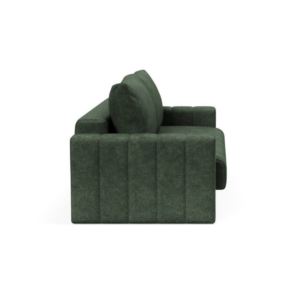Divano letto matrimoniale con braccioli Akello Arms - 281 Avella Pine Green